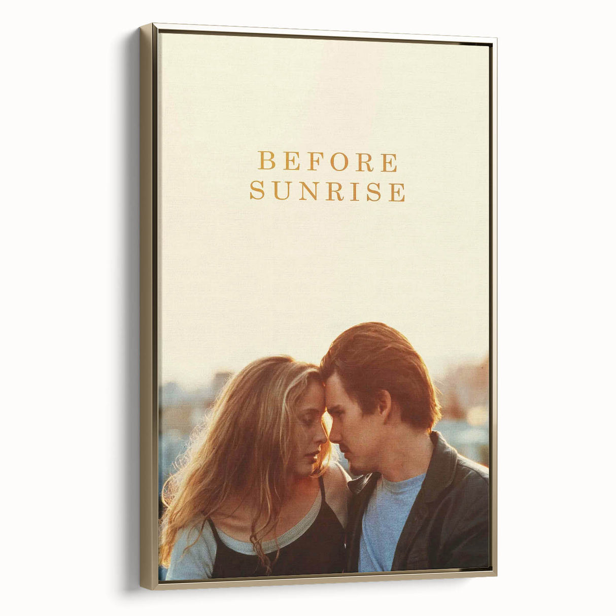 1990s Vintage Movie Poster – Before Sunrise Romantic Film Art