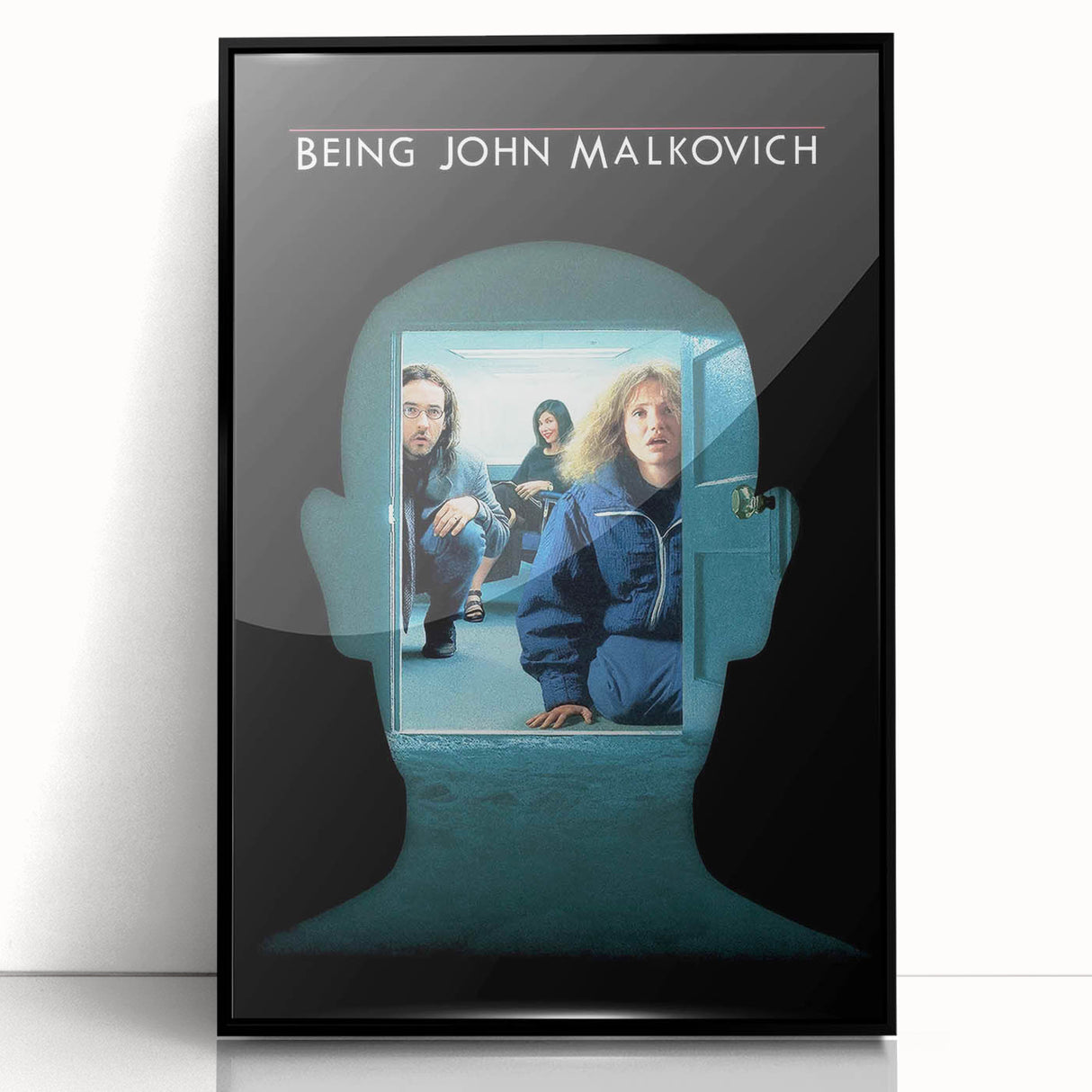 1990s Vintage Movie Poster – Being John Malkovich Surreal Film Art