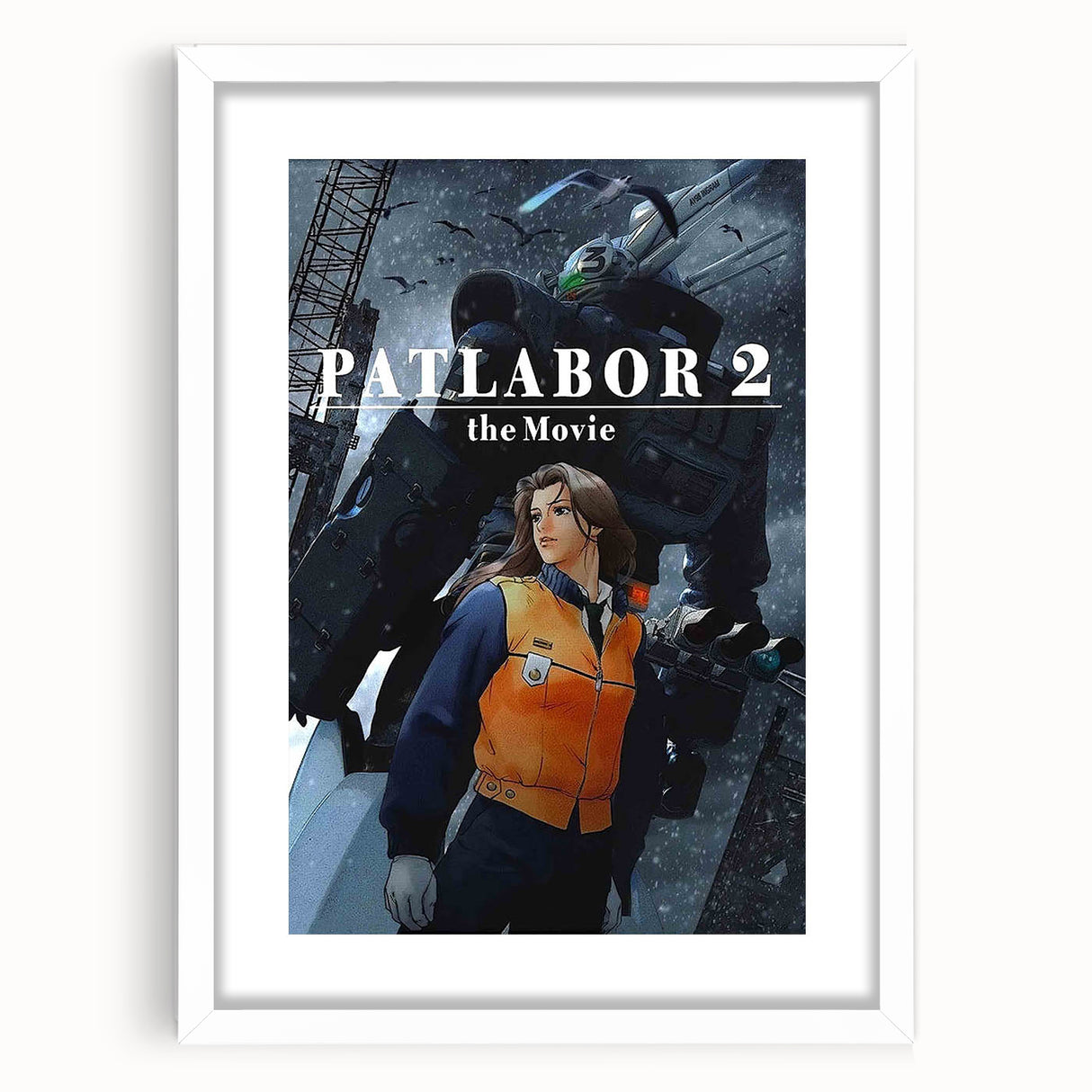 1990s Vintage Movie Poster – Classic 90s Film Art of Patlabor 2