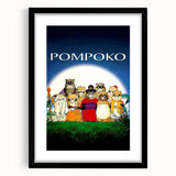 1990s Vintage Movie Poster – Classic 90s Film Art of Pom Poko