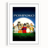 1990s Vintage Movie Poster – Classic 90s Film Art of Pom Poko