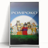 1990s Vintage Movie Poster – Classic 90s Film Art of Pom Poko