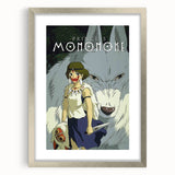 1990s Vintage Movie Poster – Classic 90s Film Art of Princess Mononoke