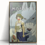 1990s Vintage Movie Poster – Classic 90s Film Art of Princess Mononoke