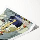 1990s Vintage Movie Poster – Classic 90s Film Art of Princess Mononoke