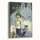 1990s Vintage Movie Poster – Classic 90s Film Art of Princess Mononoke