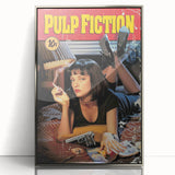 1990s Vintage Movie Poster – Classic 90s Film Art of Pulp Fiction