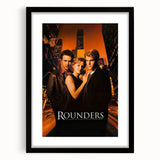 Rounders 1990s Vintage Movie Poster | Classic 90s Film Art