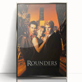 Rounders 1990s Vintage Movie Poster | Classic 90s Film Art