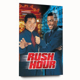 Rush Hour 1990s Vintage Movie Poster | Classic 90s Film Art