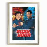 Rush Hour 1990s Vintage Movie Poster | Classic 90s Film Art