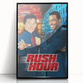 Rush Hour 1990s Vintage Movie Poster | Classic 90s Film Art