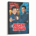 Rush Hour 1990s Vintage Movie Poster | Classic 90s Film Art