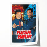 Rush Hour 1990s Vintage Movie Poster | Classic 90s Film Art