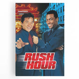 Rush Hour 1990s Vintage Movie Poster | Classic 90s Film Art