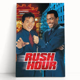 Rush Hour 1990s Vintage Movie Poster | Classic 90s Film Art