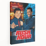 Rush Hour 1990s Vintage Movie Poster | Classic 90s Film Art