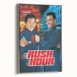 Rush Hour 1990s Vintage Movie Poster | Classic 90s Film Art