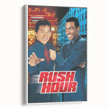 Rush Hour 1990s Vintage Movie Poster | Classic 90s Film Art