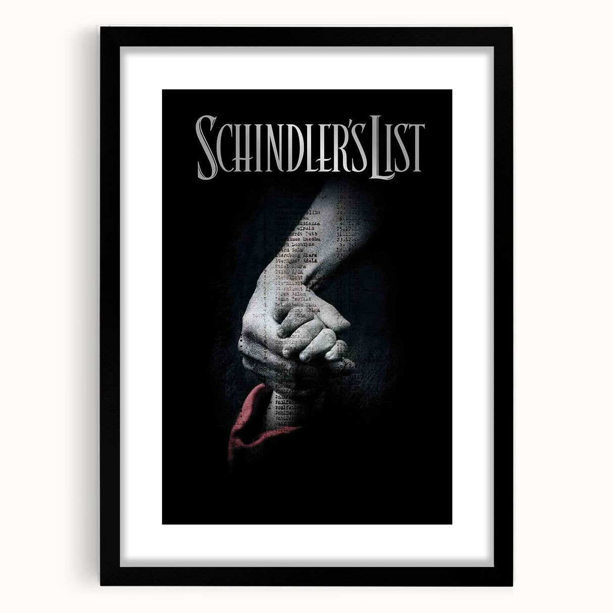 Schindler’s List 1990s Vintage Movie Poster | Classic 90s Film Art
