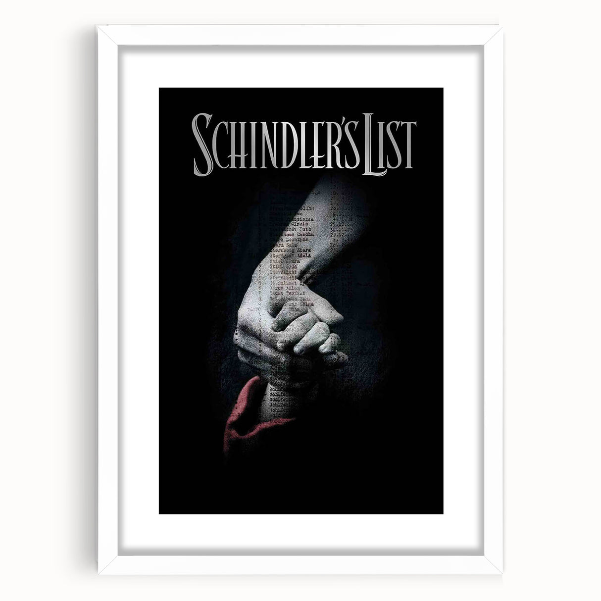Schindler’s List 1990s Vintage Movie Poster | Classic 90s Film Art