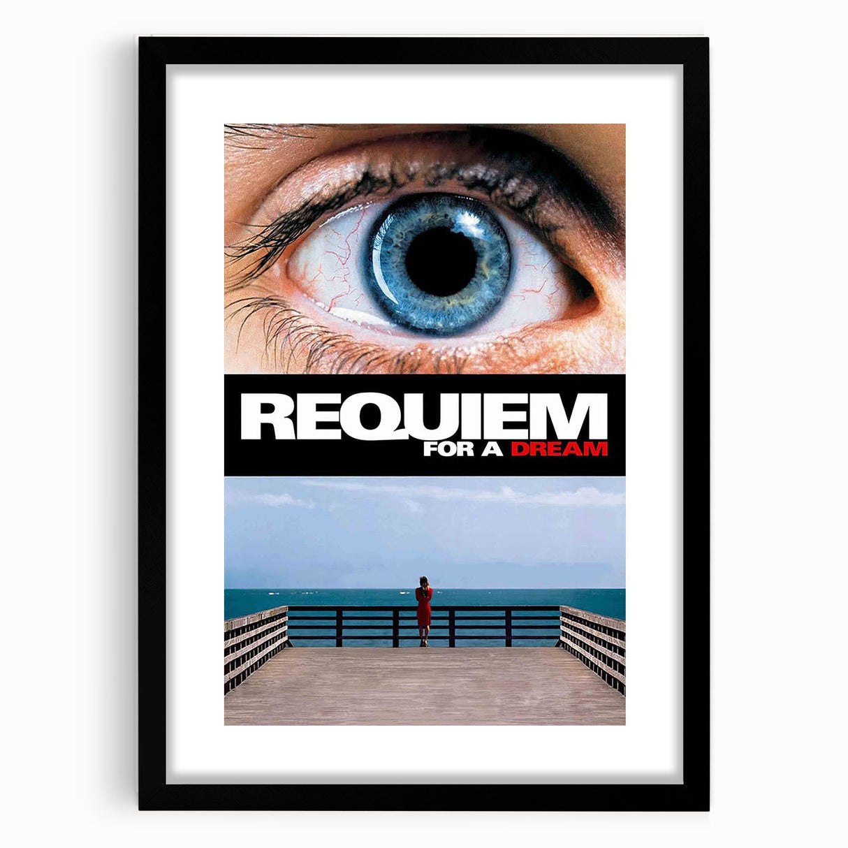 Requiem for a Dream 2000s Vintage Movie Poster Wall Art Print