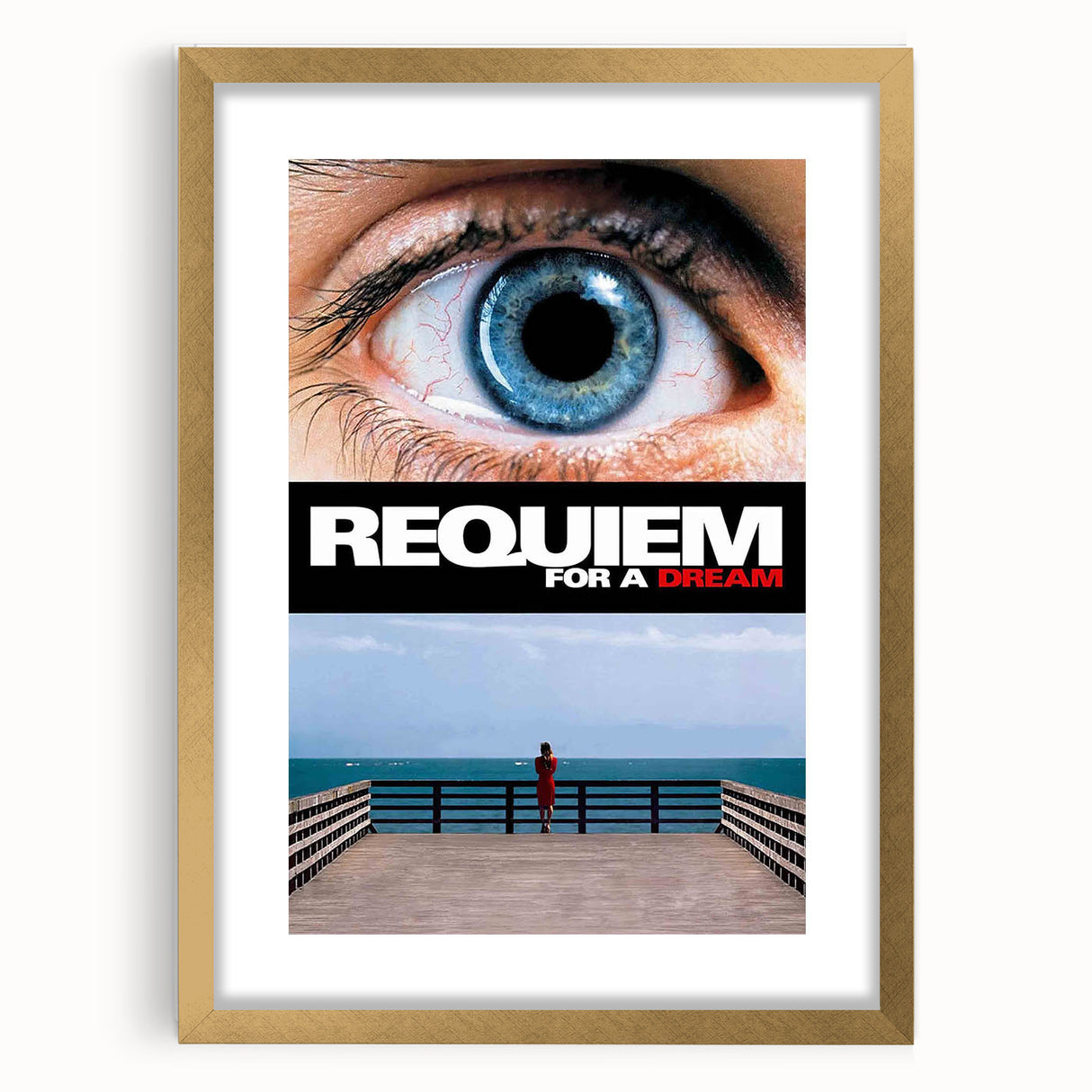Requiem for a Dream 2000s Vintage Movie Poster Wall Art Print