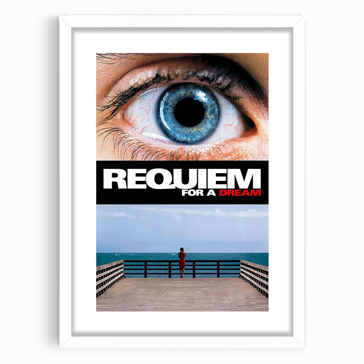 Requiem for a Dream 2000s Vintage Movie Poster Wall Art Print