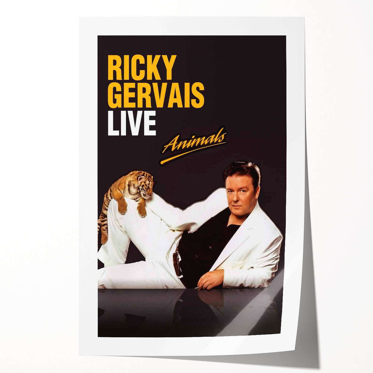Classic 2000s Film Art - Ricky Gervais Live Animals Movie Poster