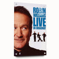 Classic 2000s Film Art - Robin Williams Live on Broadway Poster