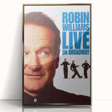 Classic 2000s Film Art - Robin Williams Live on Broadway Poster