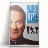 Classic 2000s Film Art - Robin Williams Live on Broadway Poster