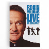 Classic 2000s Film Art - Robin Williams Live on Broadway Poster