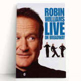 Classic 2000s Film Art - Robin Williams Live on Broadway Poster