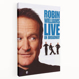 Classic 2000s Film Art - Robin Williams Live on Broadway Poster