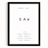 2000s Vintage Movie Posters – Saw Classic Horror Film Art