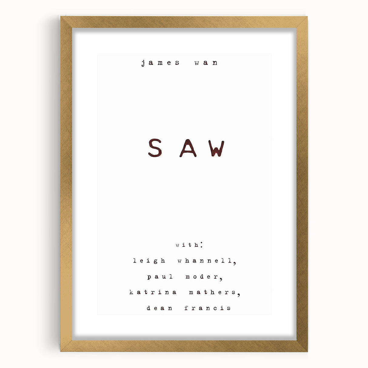 2000s Vintage Movie Posters – Saw Classic Horror Film Art