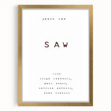 2000s Vintage Movie Posters – Saw Classic Horror Film Art