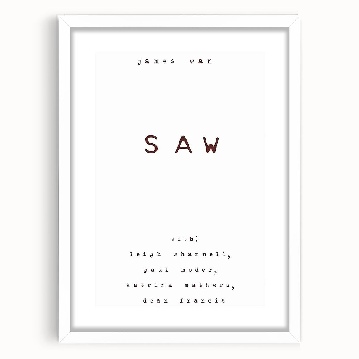 2000s Vintage Movie Posters – Saw Classic Horror Film Art