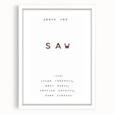 2000s Vintage Movie Posters – Saw Classic Horror Film Art