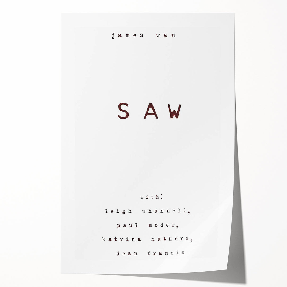 2000s Vintage Movie Posters – Saw Classic Horror Film Art