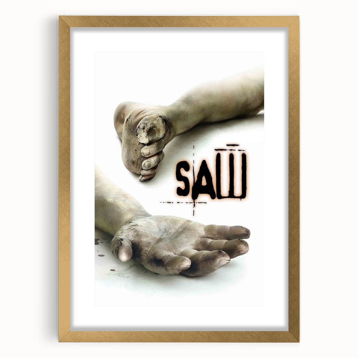 Classic 2000s Film Art - Vintage SAW Movie Poster Horror Wall Print
