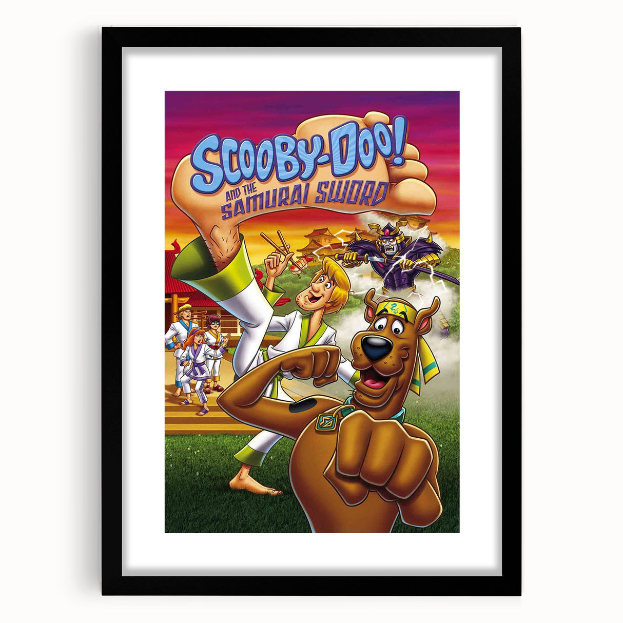 2000s Vintage Movie Posters - Scooby-Doo Samurai Sword Wall Art