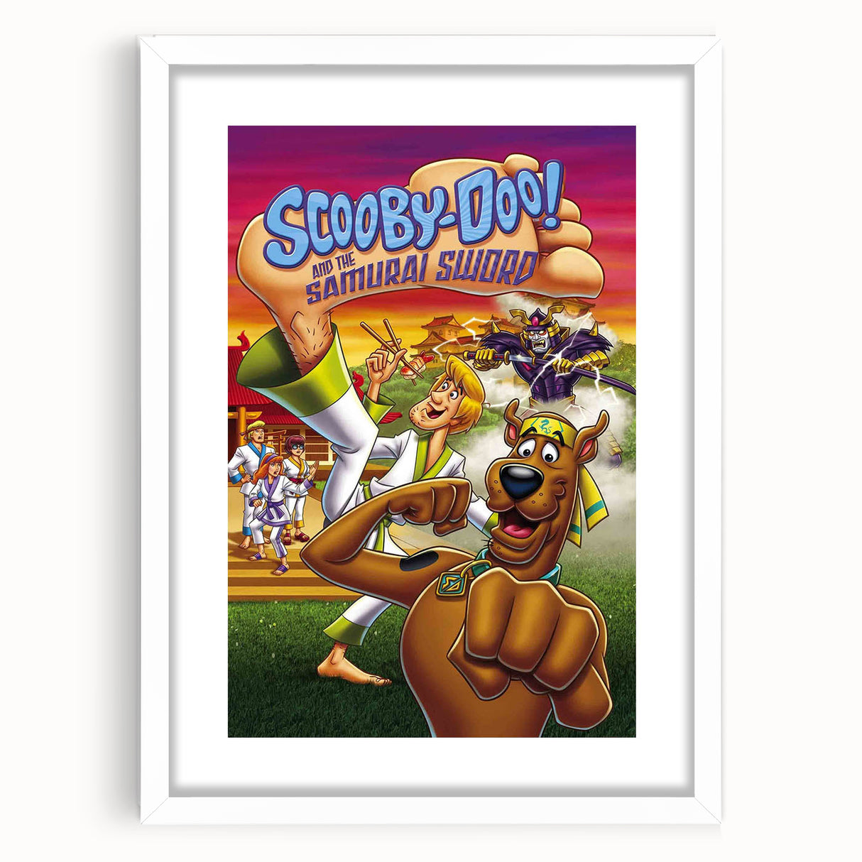 2000s Vintage Movie Posters - Scooby-Doo Samurai Sword Wall Art