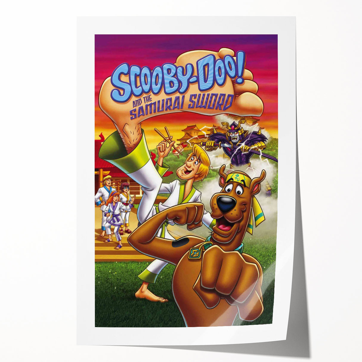2000s Vintage Movie Posters - Scooby-Doo Samurai Sword Wall Art