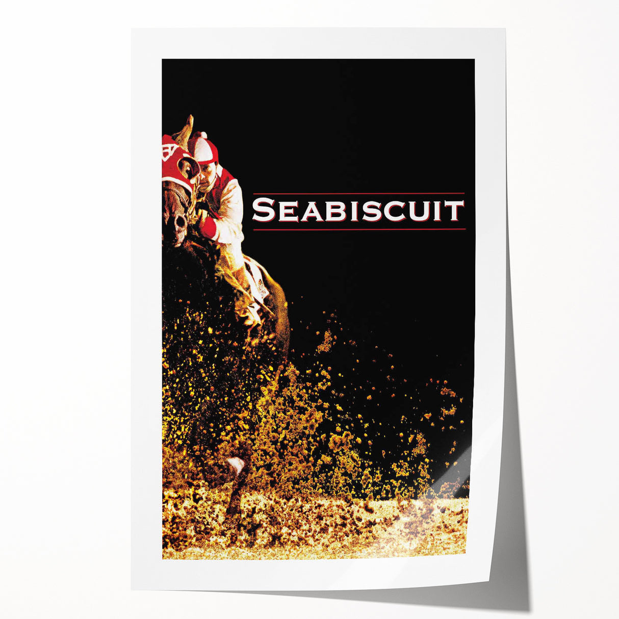 Iconic 2000s Movie Posters - Seabiscuit Vintage Racing Film Art