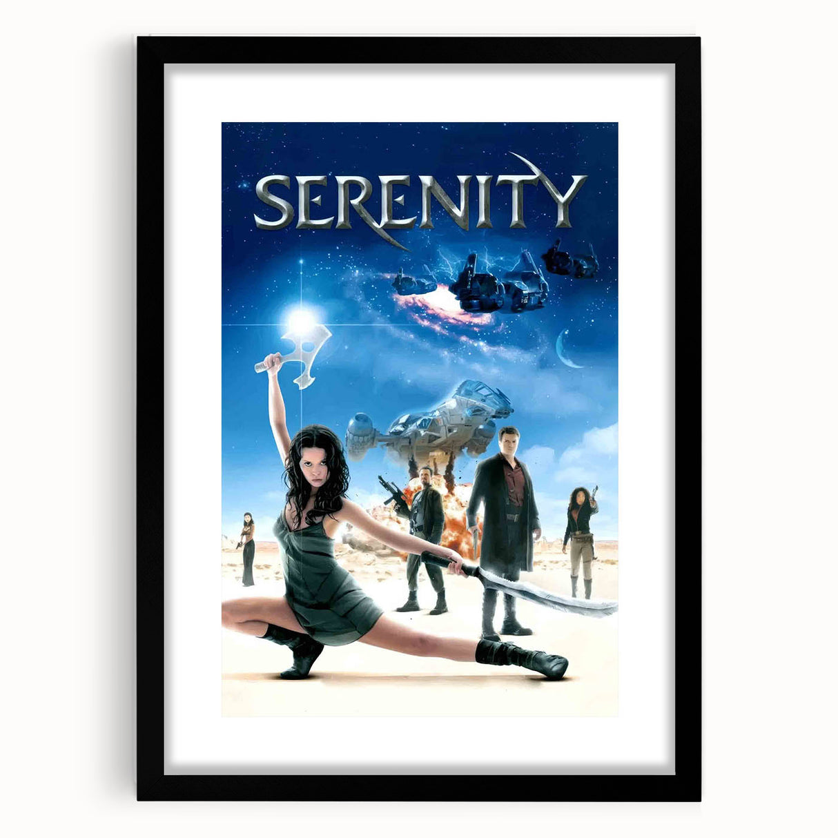 2000s Vintage Movie Posters - Serenity Sci-Fi Action Wall Art