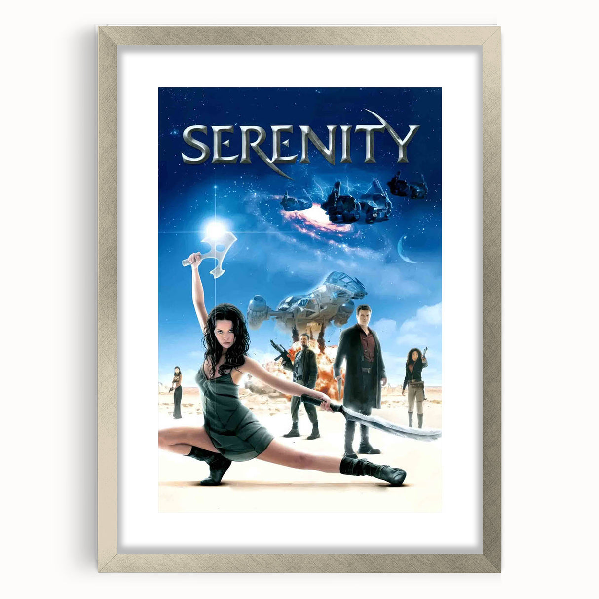 2000s Vintage Movie Posters - Serenity Sci-Fi Action Wall Art