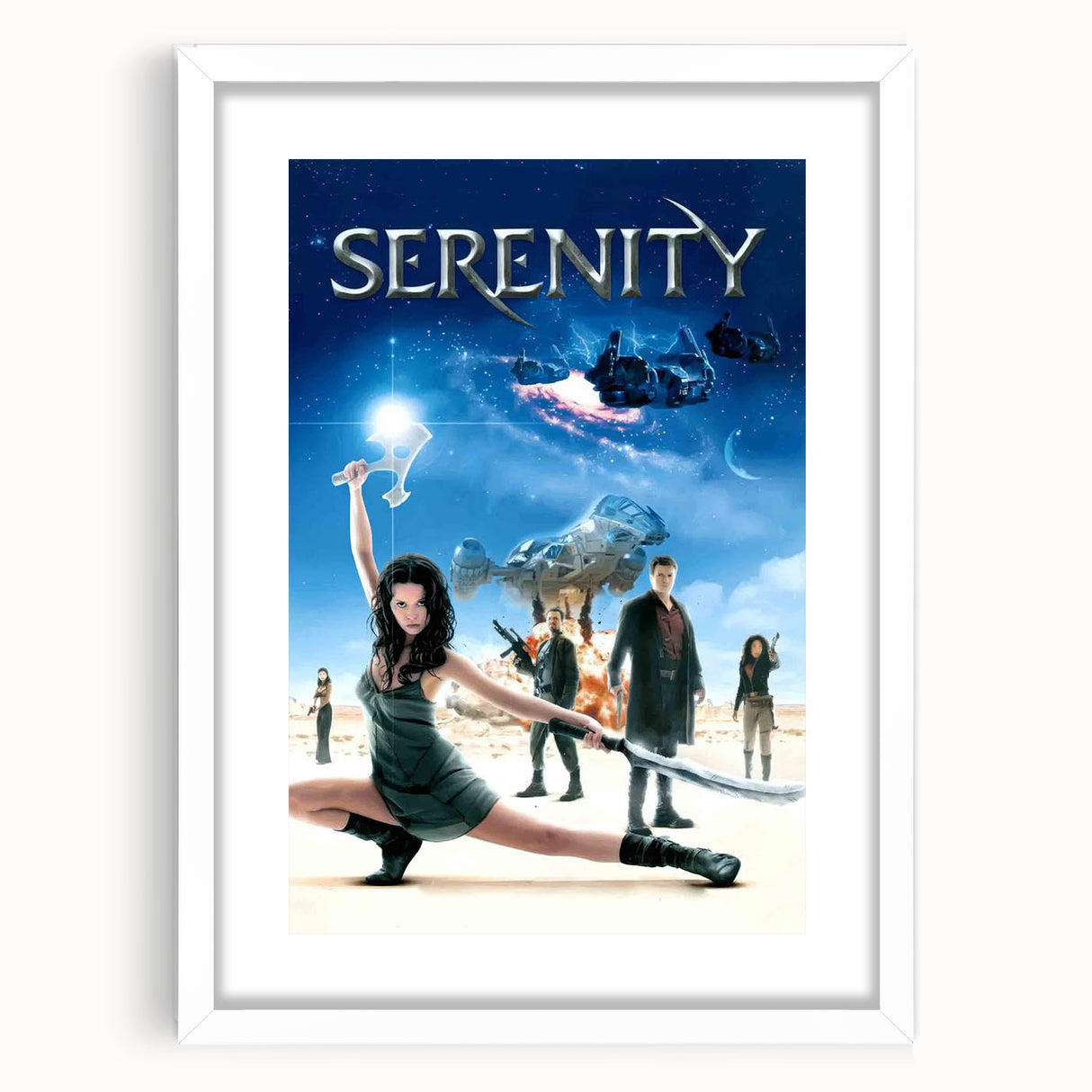 2000s Vintage Movie Posters - Serenity Sci-Fi Action Wall Art