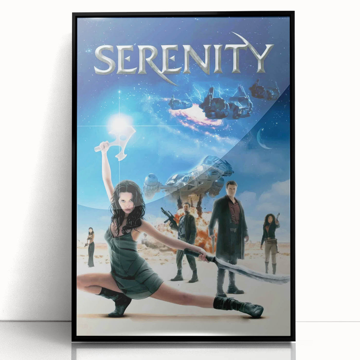 2000s Vintage Movie Posters - Serenity Sci-Fi Action Wall Art